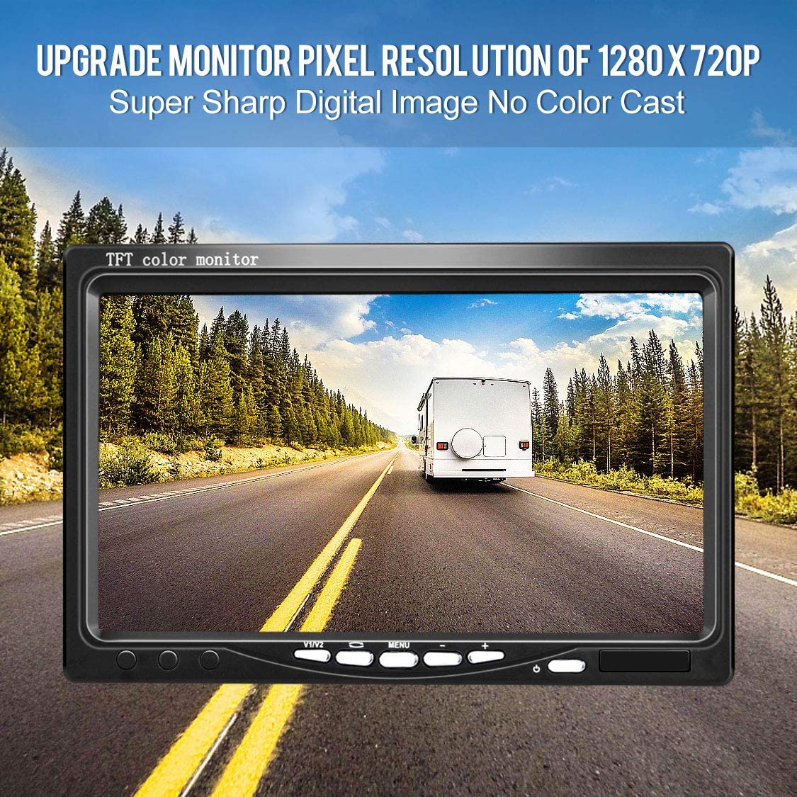 Waterproof rearview camera