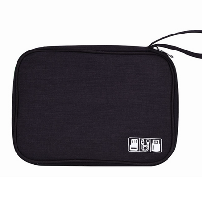 Portable Waterproof USB Data Cable Charging Storage Bag Phone Pad Zip Organiser