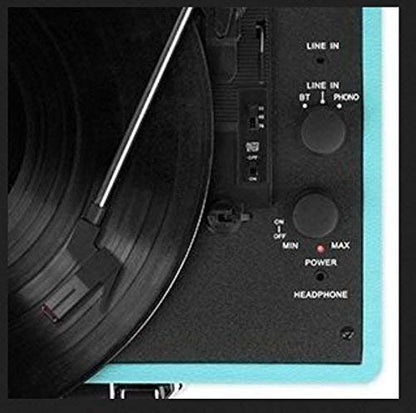 Turntable 3-Speed Bluetooth Suitcase Turntable - The Shopsite