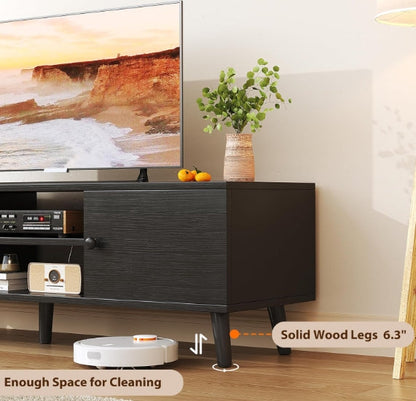 Entertainment Center with Storage  TV Stand for 55 60 Inch TV TV Console Bench