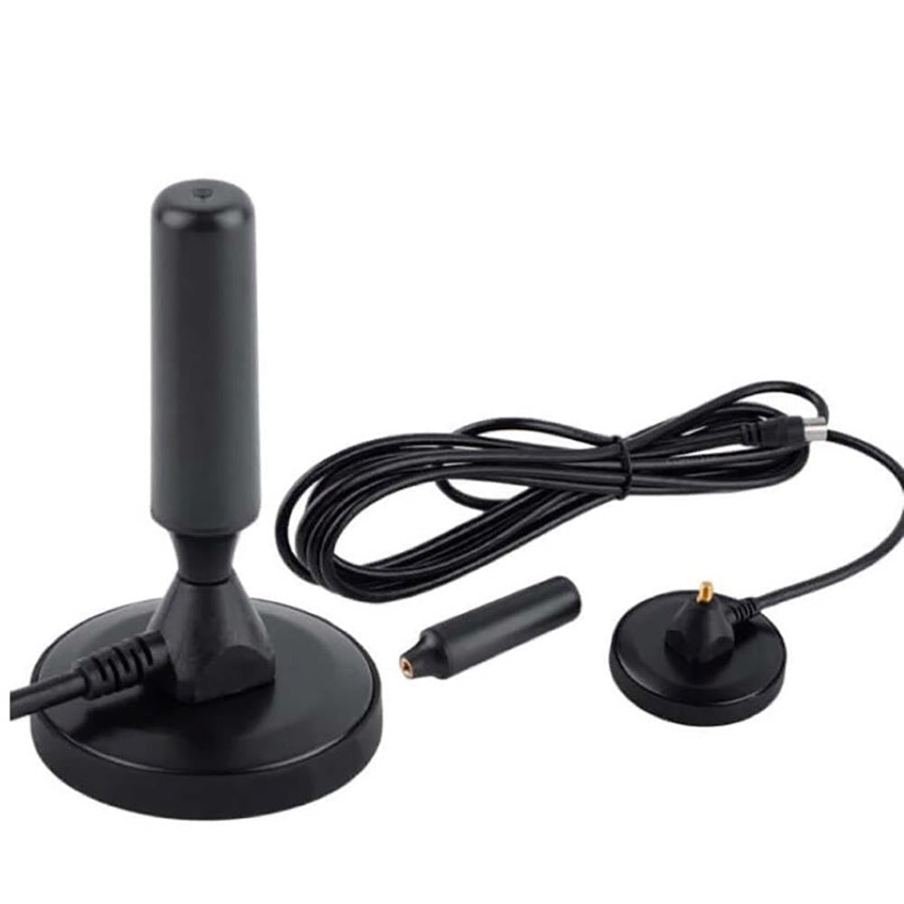 Indoor TV aerial antenna with magnetic base