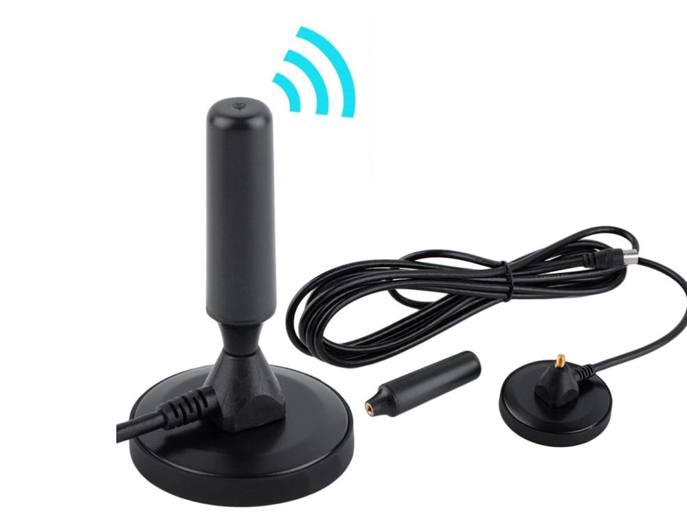Black digital DVBT receiver antenna