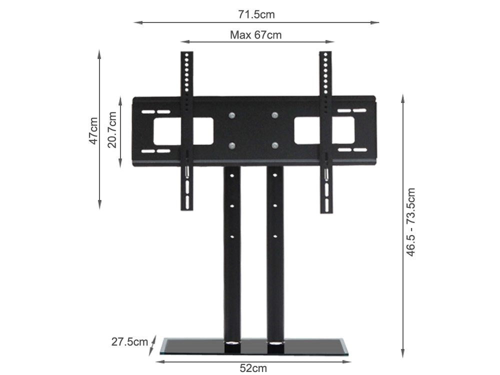 Universal Tv Stand Tabletop Tv Base With Mount For 40-70 Inch - The Shopsite