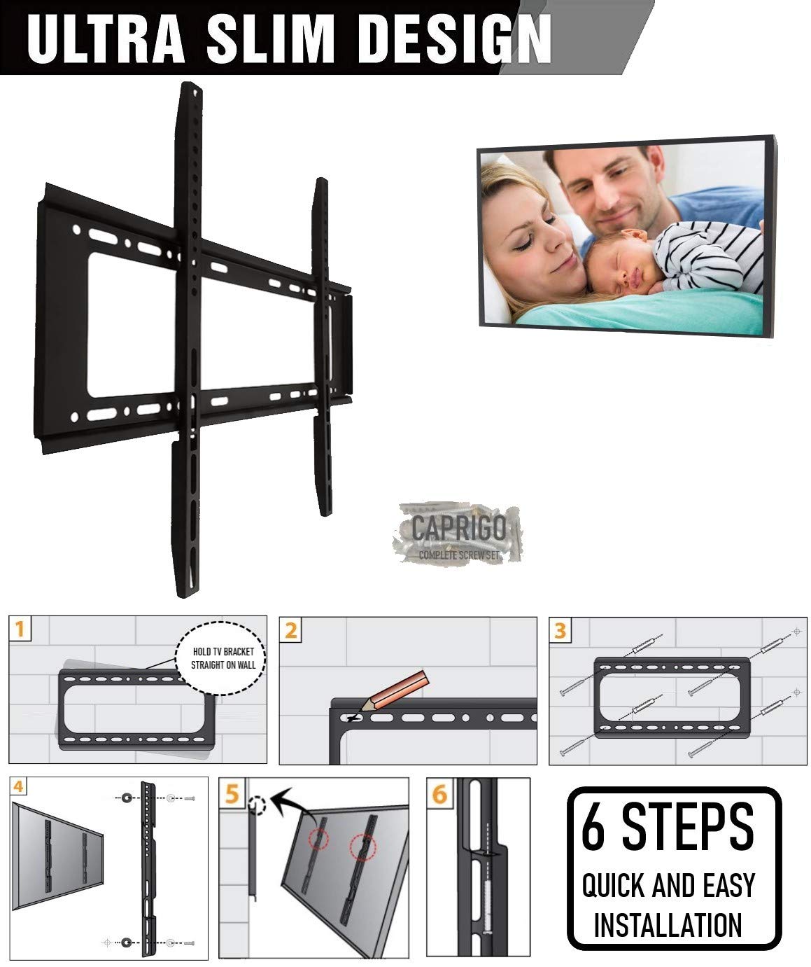 Universal Tv Bracket Heavy Duty 26 To 60Inch