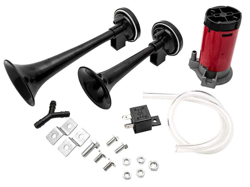 black air horn tubes
