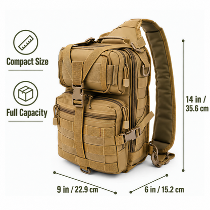 Tactical Sling Bag Pack Shoulder Sling Backpack