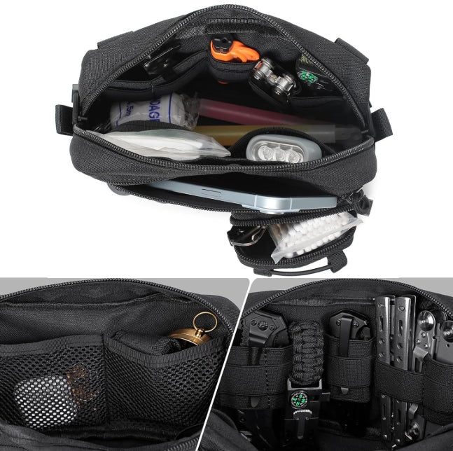 Multifunctional Portable Tactical Bag EDC Organizer Bag, Suitable For Outdoor Hiking, Travel, Camping