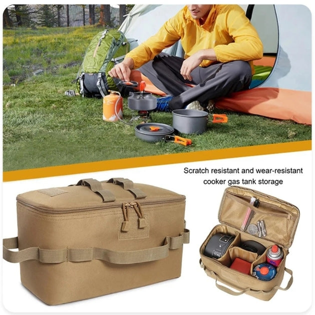 1pc Tactical Camping Storage Bag, Camping Cookware Storage Box