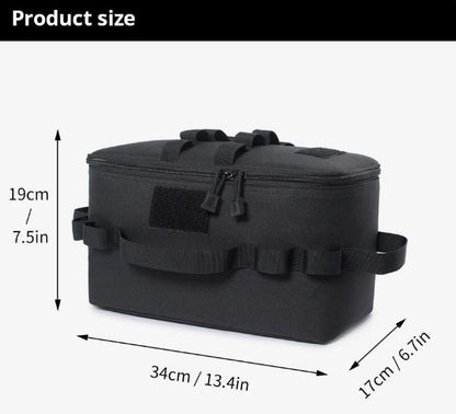 1pc Tactical Camping Storage Bag, Camping Cookware Storage Box