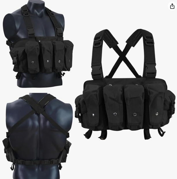 Outdoor Tactical Chest Rig Adjustable Tactical Outdoor Hunting Chest Rig