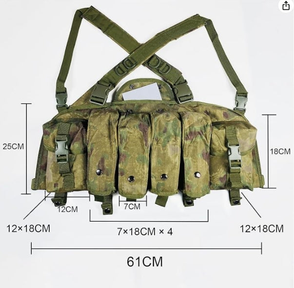 Outdoor Tactical Chest Rig Adjustable Tactical Outdoor Hunting Chest Rig