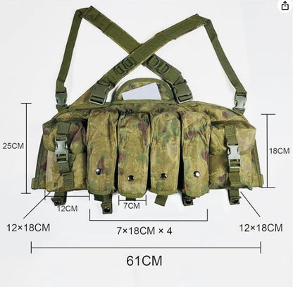 Outdoor Tactical Chest Rig Adjustable Tactical Outdoor Hunting Chest Rig
