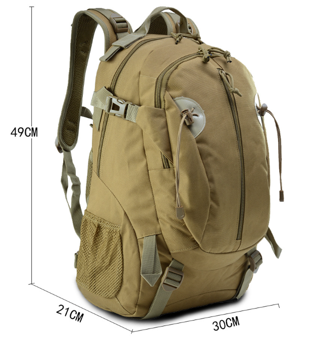 Tactical Motorcycle Backpack For Men Military 30L Travel Hiking Black