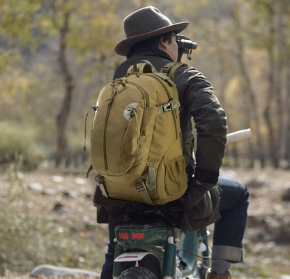 Tactical Motorcycle Backpack For Men Military 30L Travel Hiking Black