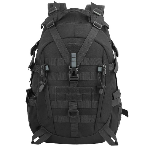Tactical Motorcycle Backpack For Men Military 30L Travel Hiking Set C Black