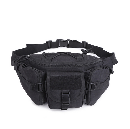 Tactical Waist Pack Portable Fanny Pack Outdoor Hiking Travel Black