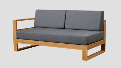 TASMAN TEAK DOUBLE RIGHT ARM SECTION