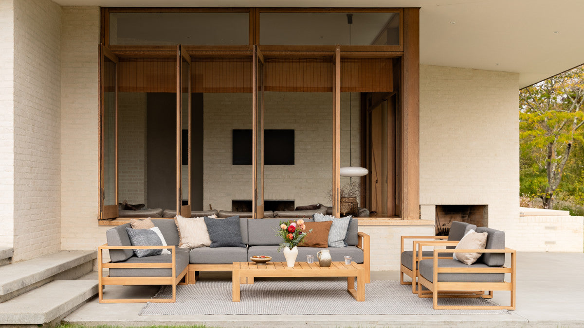 TASMAN TEAK DOUBLE SOFA