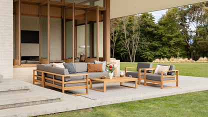 TASMAN TEAK DOUBLE SOFA