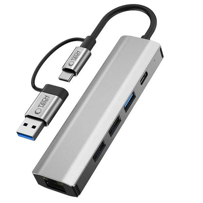 5-in-1 USB Multi-Port Type C Hub USB-C Docking Station with Ethernet