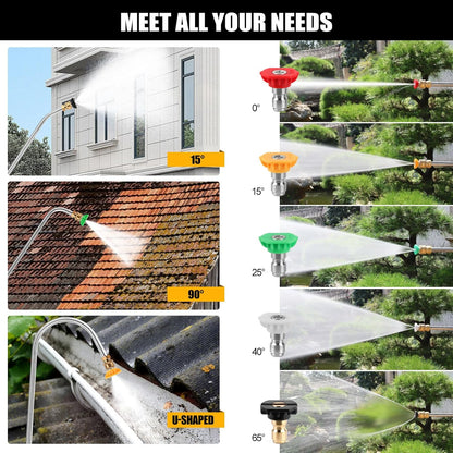 Telescoping Pressure Washer 7.3m Pole with Harness