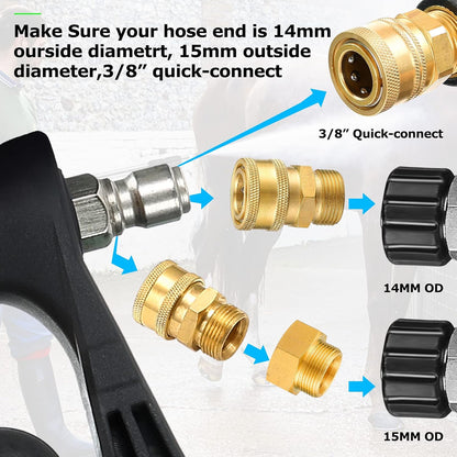 Telescoping Pressure Washer 7.3m Pole with Harness