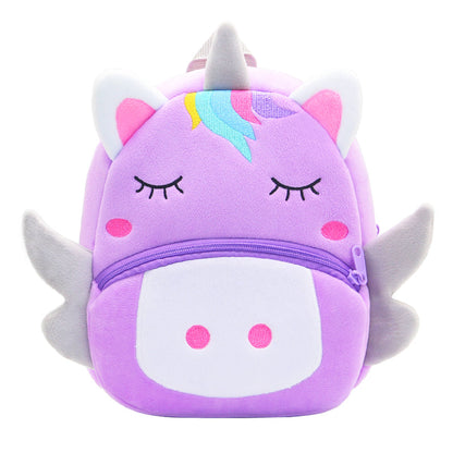 Toddler & Daycare Backpack-Purple Unicorn