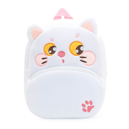 Toddler & Daycare Backpack-White Cat