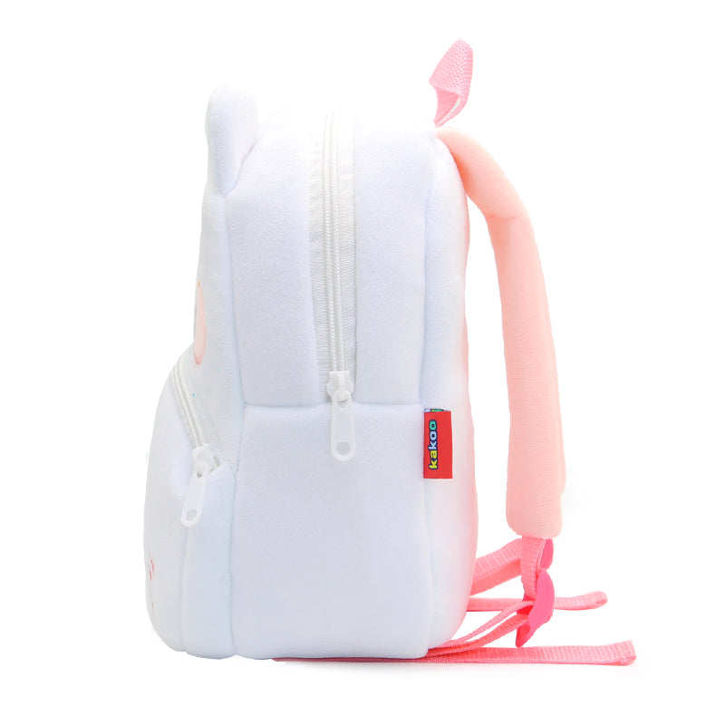 Toddler & Daycare Backpack-White Cat