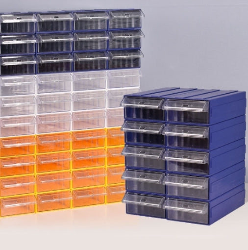 6 Units Thickened Combined Plastic Parts Cabinet Drawer Building Block Box