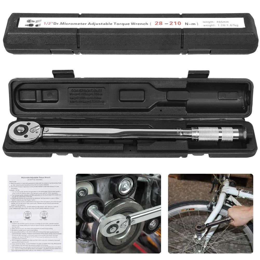 Torque Wrench 1/2" 28–210 Nm