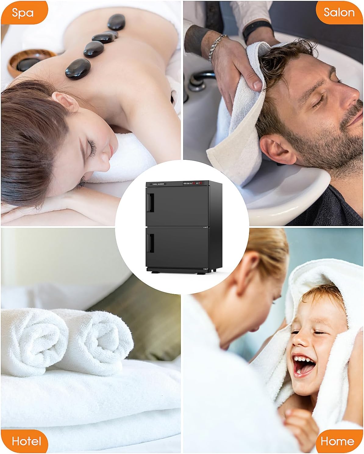 Towel Warmer Sterilizer Black 32L