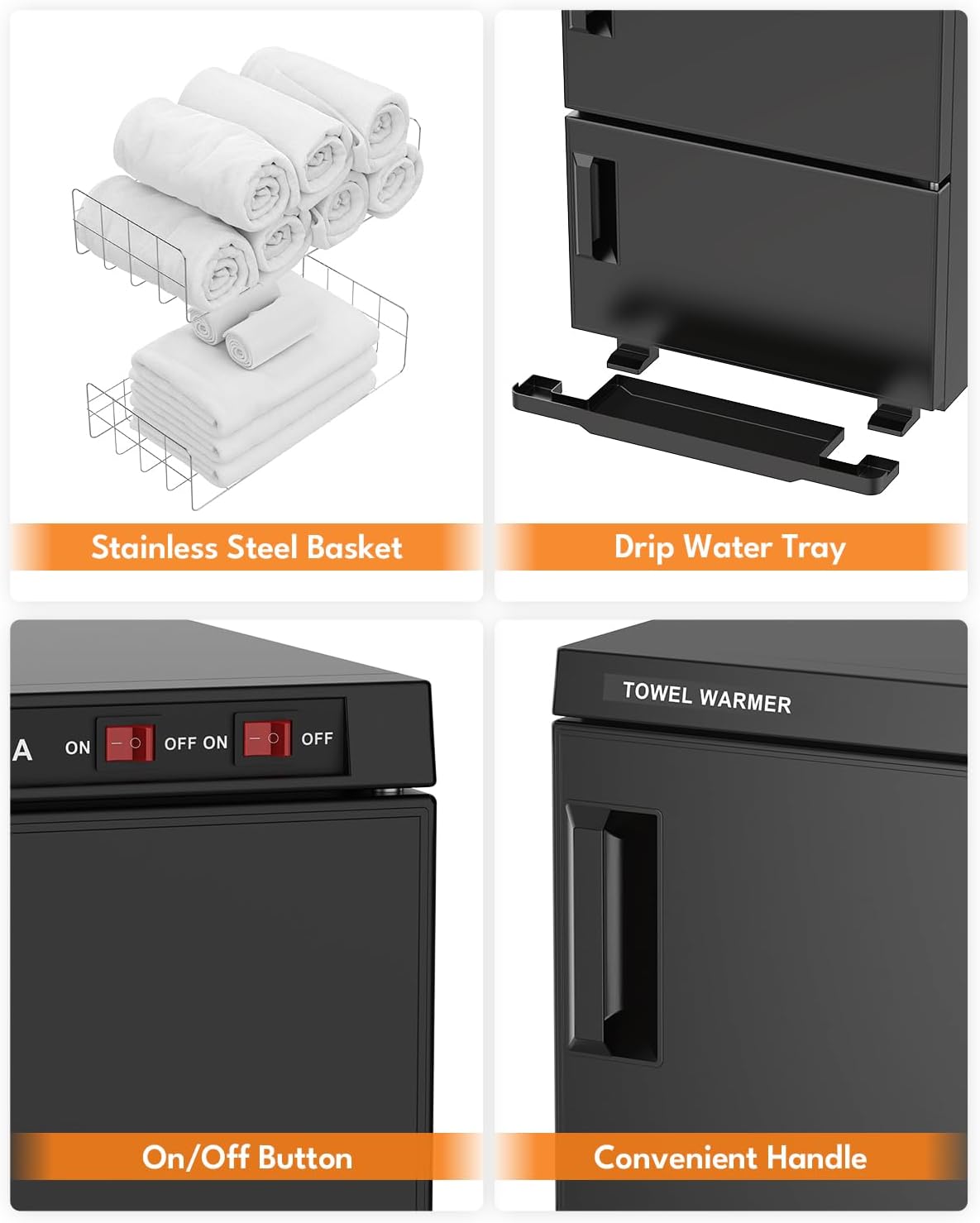 Towel Warmer Sterilizer Black 32L