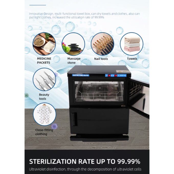 Towel Warmer Sterilizer Black 32L