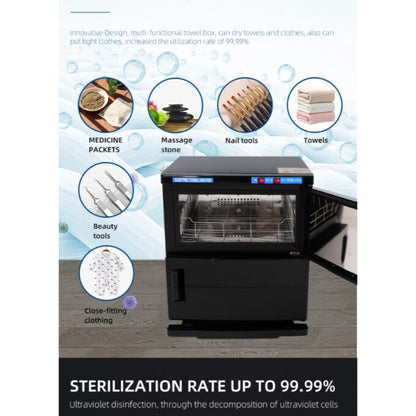 Towel Warmer Sterilizer Black 32L