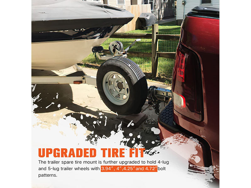 Trailer Wheel Bracket Spare Tire Carrier