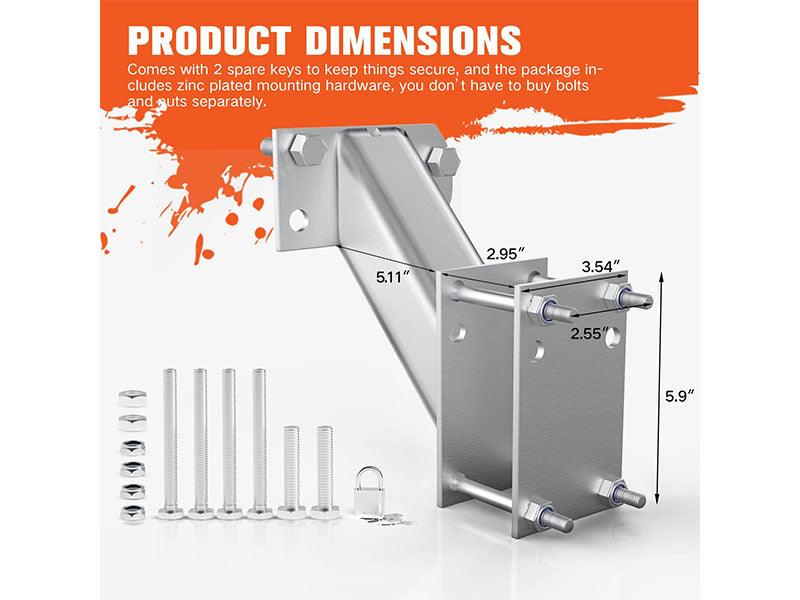 Trailer Wheel Bracket Spare Tire Carrier