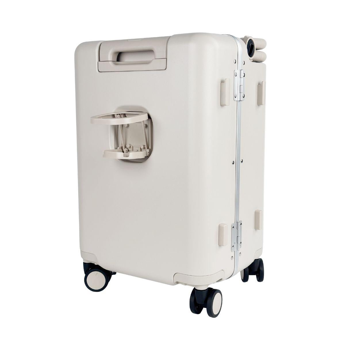 Carry On Luggage - Kids Ride On Folding Suitcase | TravelNest | Beige | 55 cm
