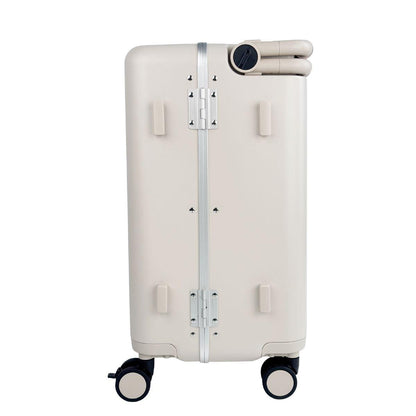 Carry On Luggage - Kids Ride On Folding Suitcase | TravelNest | Beige | 55 cm