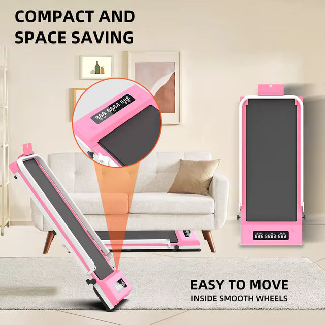 Foldable Walking Pad Treadmill Compact Flat