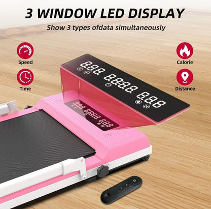 Foldable Walking Pad Treadmill Compact Flat