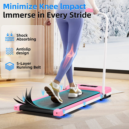 Foldable Walking Pad Treadmill Compact Flat