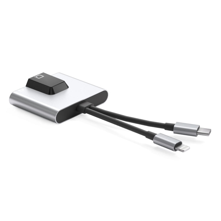 USB Type-C and Lightning to Ethernet Adapter Hub