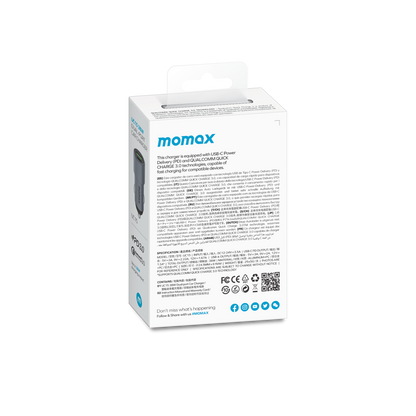 Momax Elite 38W Dual Output QC3.0 Fast Car Charger UC15