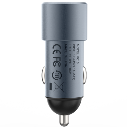 Momax Elite 38W Dual Output QC3.0 Fast Car Charger UC15