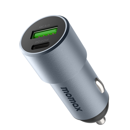 Momax Elite 38W Dual Output QC3.0 Fast Car Charger UC15