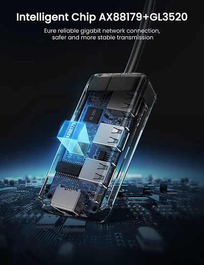 USB 3.0 to RJ45 Ethernet Gigabit LAN Adapter