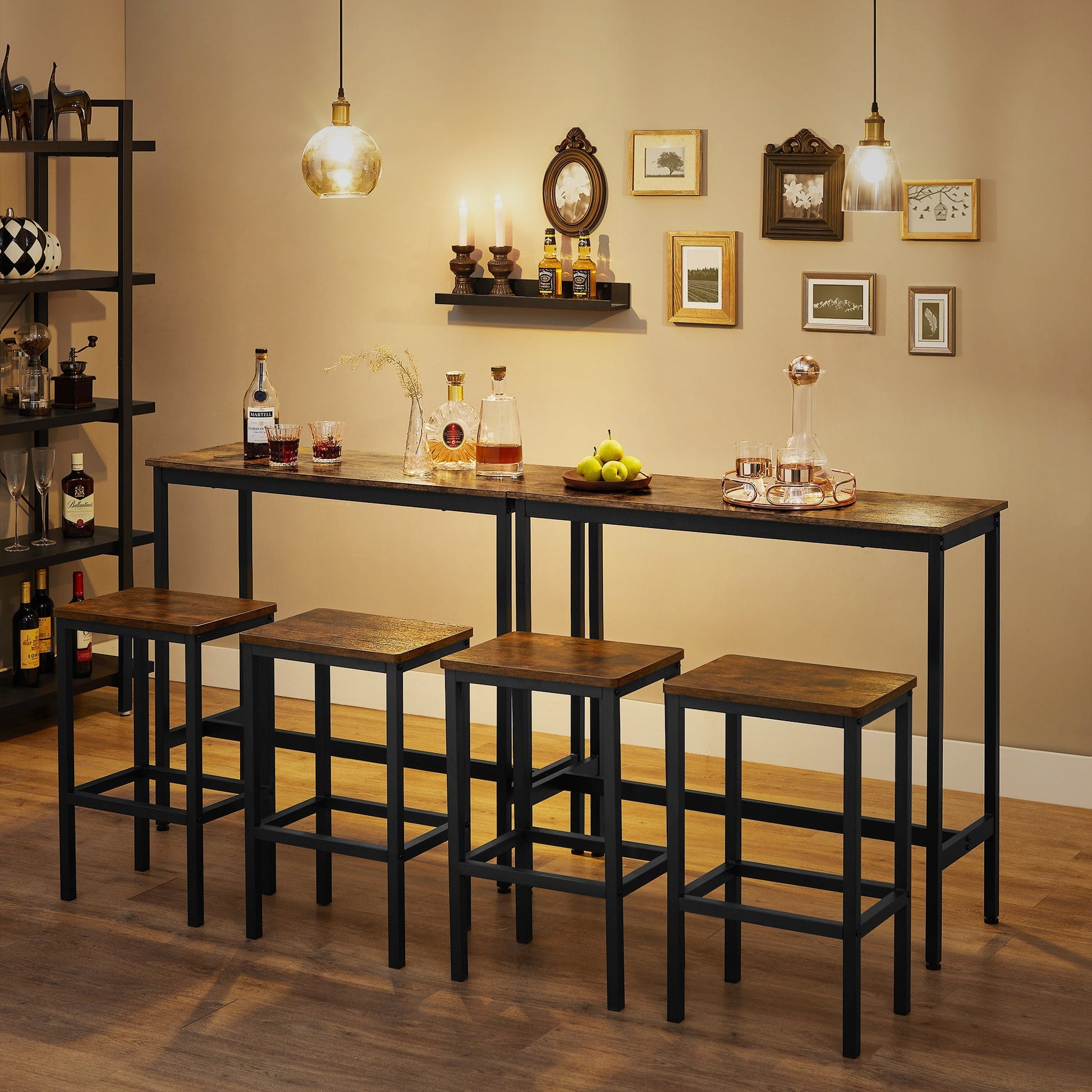 Compact dining table set