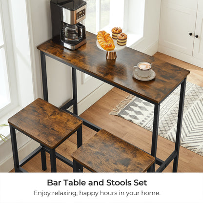 Dining table set in room