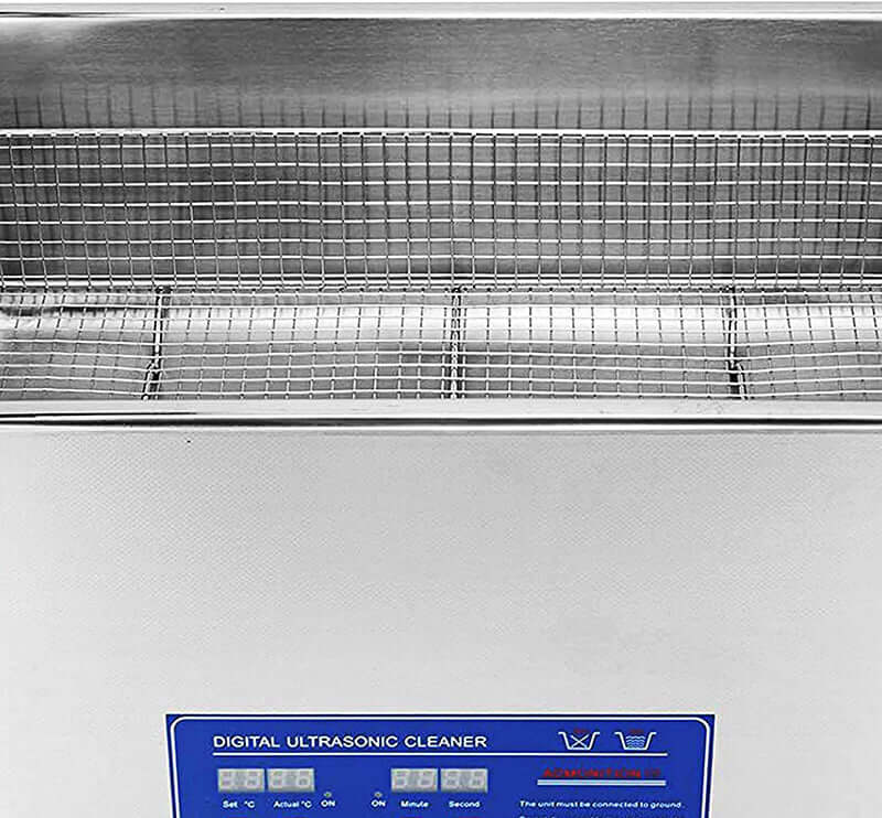 Ultrasonic cleaner timer display